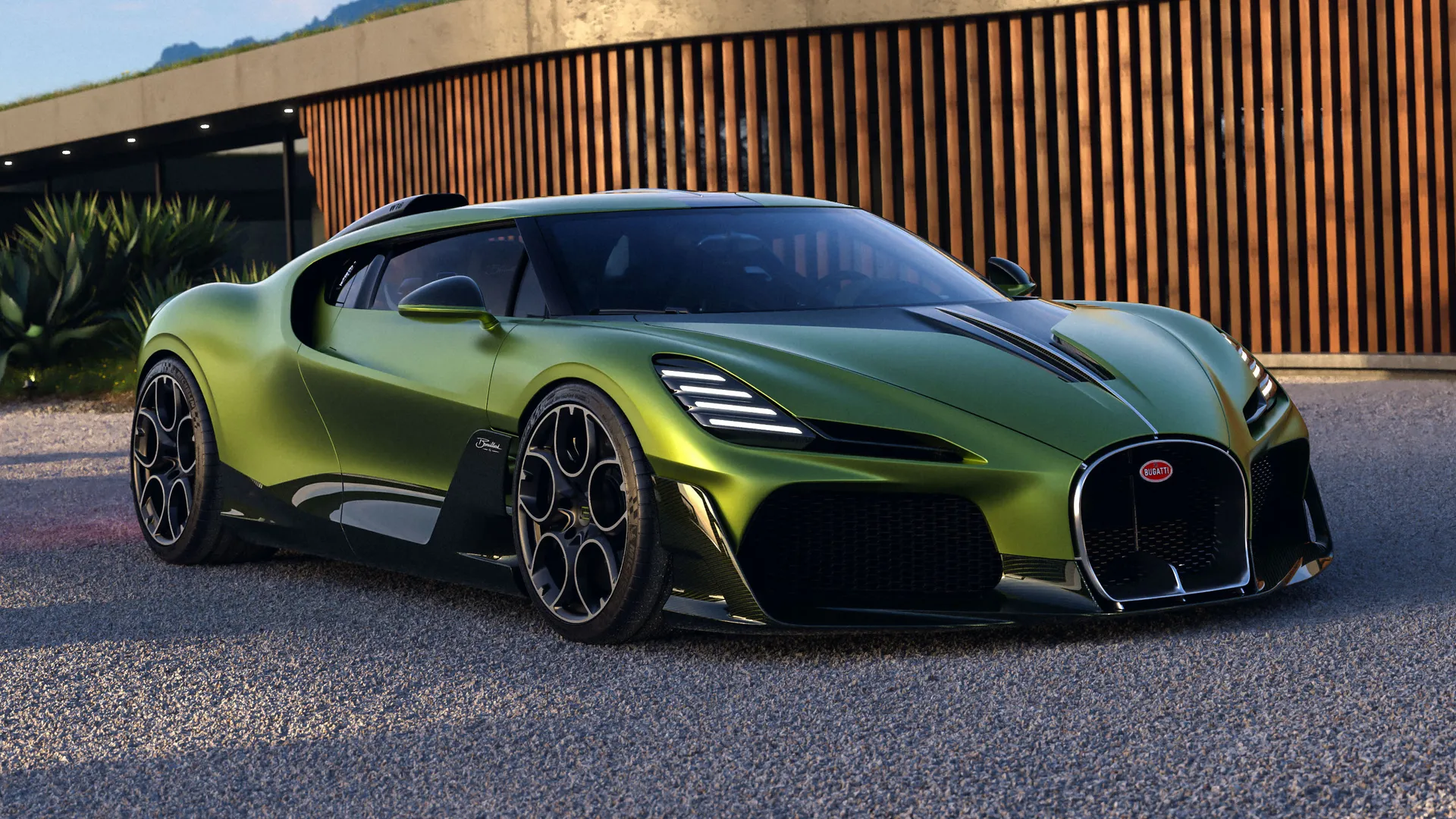 Bugatti показала первый гиперкар программы Solitaire — 1600-сильный Brouillard с двигателем W16