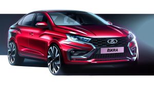АвтоВАЗ показал ранние эскизы Lada Iskra: серийная версия почти не изменилась