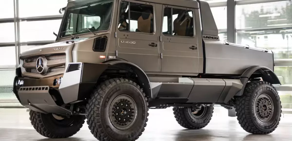 Mercedes-Benz превратил утилитарный Unimog в роскошный пикап с салоном уровня премиум-SUV