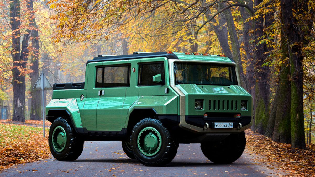 Дизайнер показал УАЗ «Буханку» в стиле Land Rover Defender: опубликованы рендеры фургона