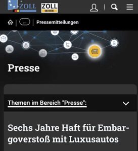 В Германии автодилера приговорили к 6 годам тюрьмы за поставки 111 люксовых автомобилей в Россию в обход санкций